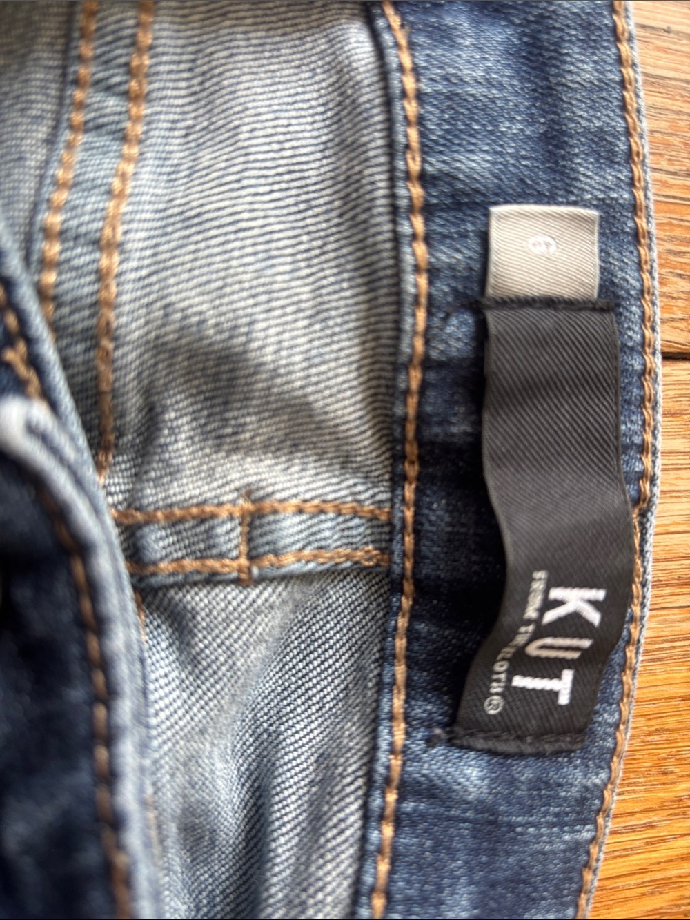 Kut from the Kloth Blue Straight-Leg Jeans - Picture 4 of 4